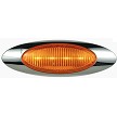 Optronics 6-1/2" Oval Amber M1 Series w/ Bezel 