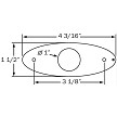 Optronics 4" Oval 3-LED Red M5 Series w/ Bezel 