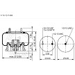 ContiTech AS9366 Air Spring - 90557160 90557210 90557225 