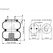 ContiTech AS6945 Air Spring - W01-358-6945 2B9-253 