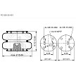 ContiTech AS6801 Air Spring - W01-358-6801 2B14-365 