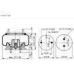 ContiTech AS9651 air spring dimensional drawing 