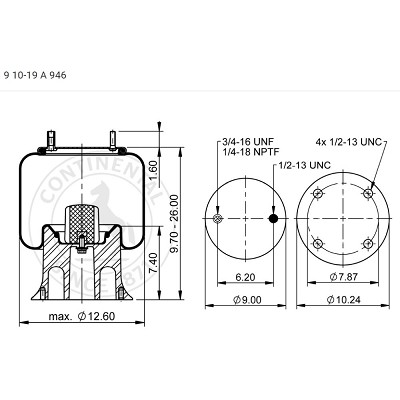 ContiTech Air Spring - 1681579C1 200041 