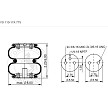 ContiTech AS7659 Air Spring - W01-358-7659 2B7-548 