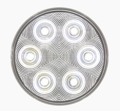 4" Round Back-Up Light, 6-LED, 2 Pin 