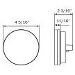 4" Round Glo-Light Back-Up Light, 21-LED 
