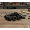 Flanged Lock Nut 1"-14 x 7/8" H x 1-1/2" Hex Grade C 