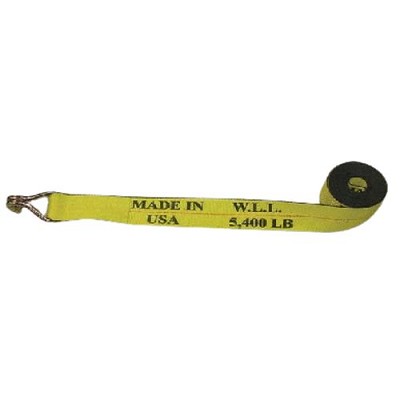 4" x 27' Winch Strap w/Wire Hook 