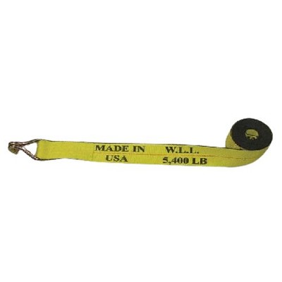 4" x 30' Winch Strap w/Wire Hook 