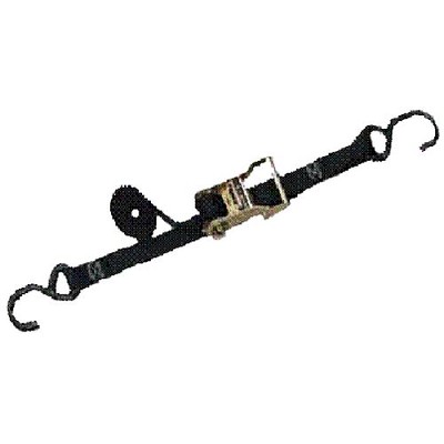 1"x15' Ratchet Strap w/S Hooks 