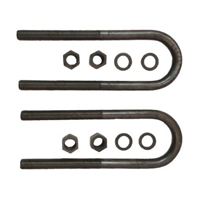 UKRD595G8 - U-Bolt Kit, Round 5/8" x 9" x 5" Wide Grade 8 
