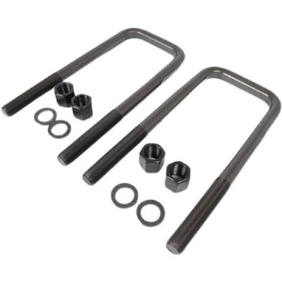 U-Bolt Kit, Square 7/8" x 14" x 4" Wide Grade 8 