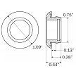 Optronics 3/4" Light Grommet 