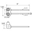 Optronics Straight 2 Wire Marker Light Pigtail 