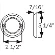 Optronics Chrome Trim Ring for 2" Lights 