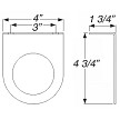 Optronics Steel Mounting Bracket for 2-1/2" Lights 