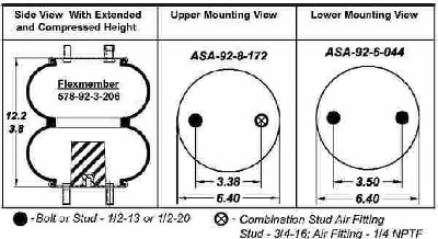 Goodyear 2B9-252 Air Spring 