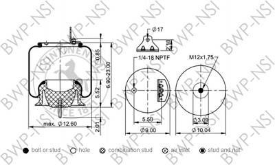 ContiTech AS8463 Air Spring 