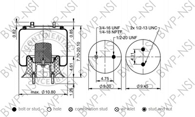 ContiTech AS9592 Air Spring 