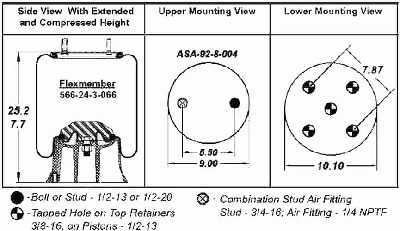 AS9192 - Firestone Air Spring W01-358-9192 