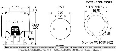 AS9203 - Firestone Air Spring W01-358-9203 