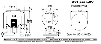 AS9297 - Firestone Air Spring W01-358-9297 