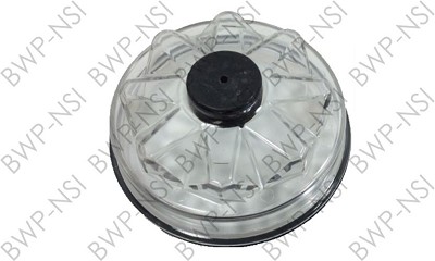 Hub Cap, Lexan 6-1/4"-8 w/ O-Ring & Plug 