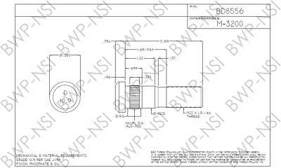 M-3200 - Wheel Stud Metric Headed RH 