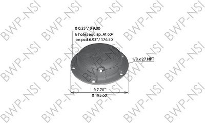MA10AY - Trunnion Cap 6 Hole 