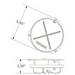Optronics Document Holder, 5-1/2" Round 