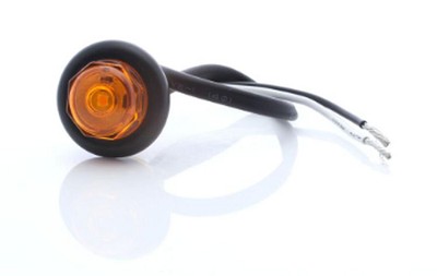 Optronics 3/4" LED Amber w/ Grommet 