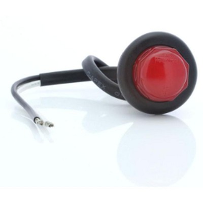 Optronics 3/4" 2-LED GloLight, Red w/ Grommet 