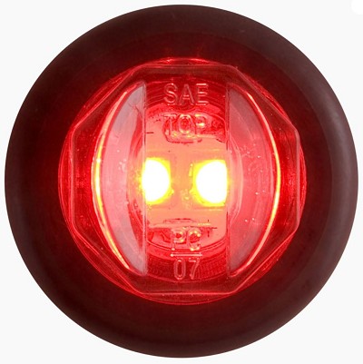 Optronics 3/4" 2-LED, Red w/ Grommet 