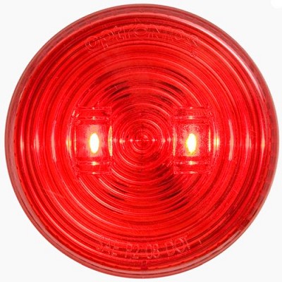 Optronics 2-1/2" 2-LED Light, Red 
