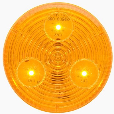 Optronics 2" 3-LED Light, Amber 