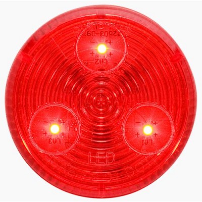 Optronics 2" 3-LED Light, Red 