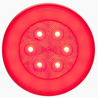 Optronics 4" 14-LED GloLight Red Stop/Turn/Tail Light 