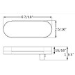 Optronics 6" Oval 16-LED GloLight Amber Turn Light 