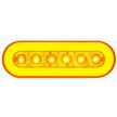 Optronics 6" Oval 16-LED GloLight Amber Turn Light 