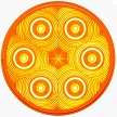 Optronics 4" Round 7-LED Amber Tail Light 