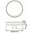 Optronics 4" Round 7-LED Red Stop/Turn/Tail Light 
