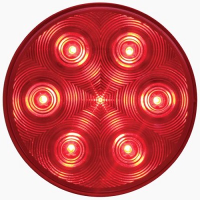 Optronics 4" Round 7-LED Stop/Turn/Tail Light w/ Weathertight Connector 
