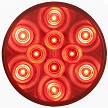 Optronics 4" Round 10-LED Red Stop/Turn/Tail Light 