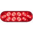 Optronics 6" Oval 10-LED Red Stop/Turn/Tail Light 