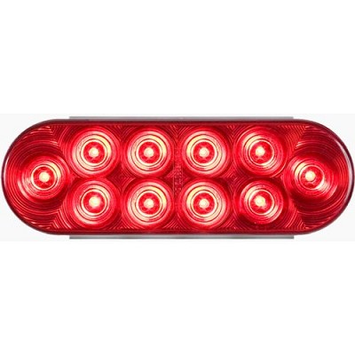 Optronics 6" Oval 10-LED Red Stop/Turn/Tail Light 